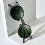 Retro Polarized Round Sunglasses for Men & Women - UV400 Acetate Titanium Shades
