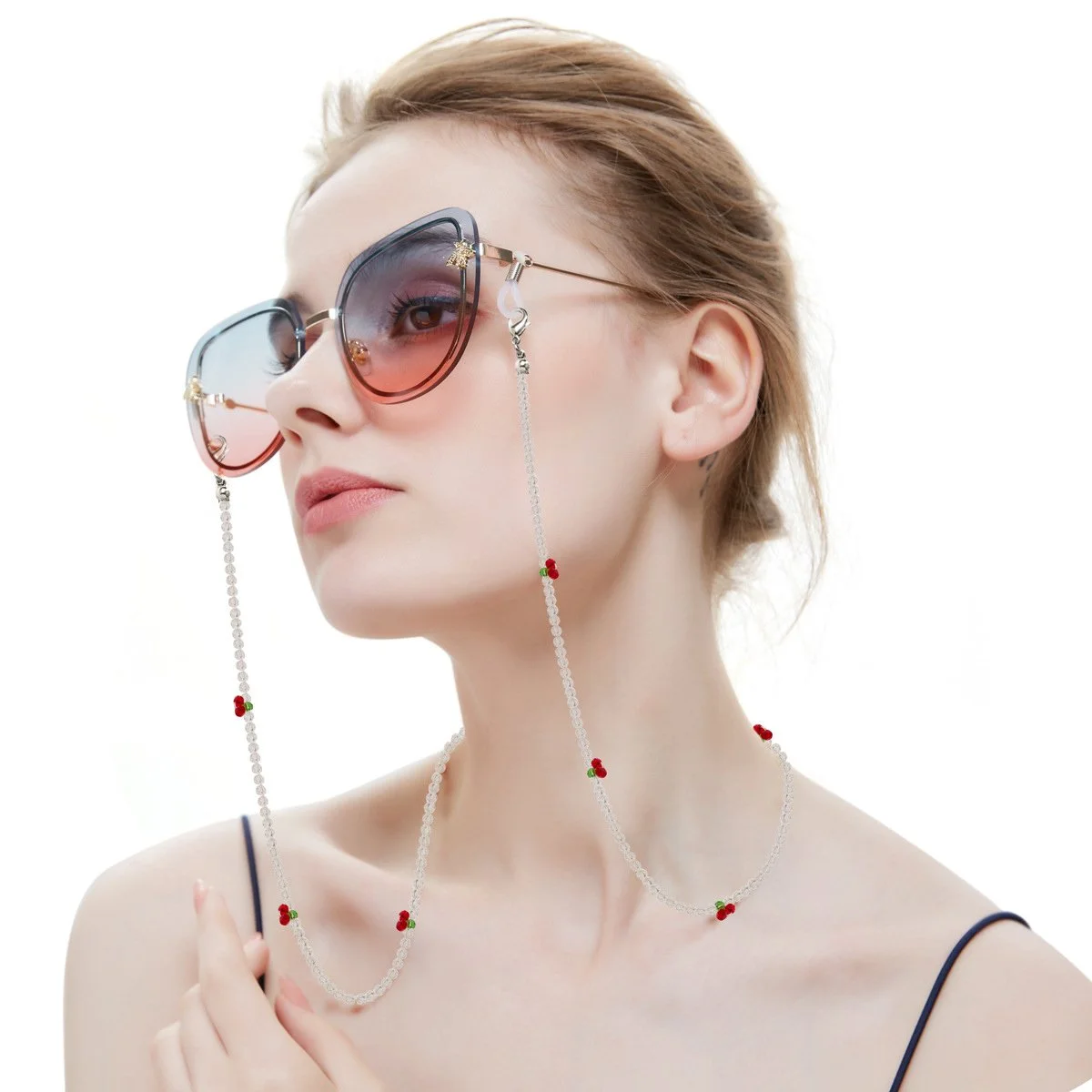 Retro Floral Eyeglass Chain for Women