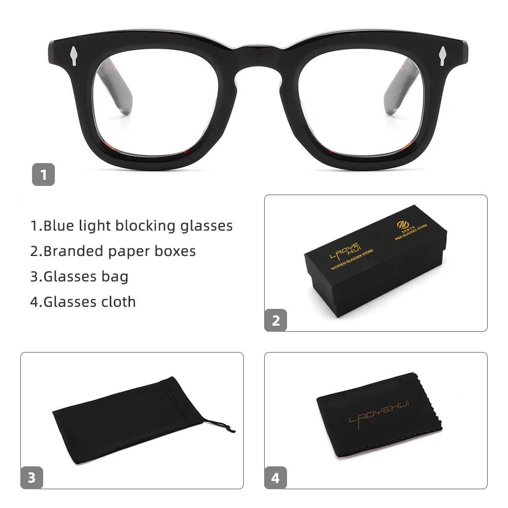 Men’s Chunky Square Fashion Eyeglasses