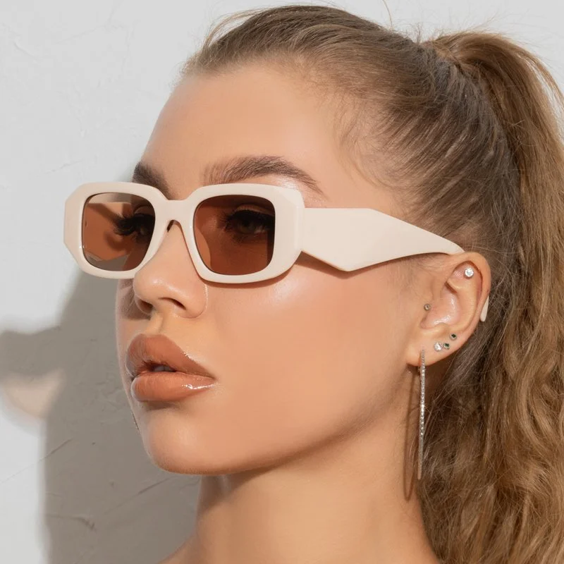 Vintage Rectangle Sunglasses for Women