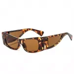 Vintage Cat Eye Punk Shield Sunglasses – Small Rectangle Y2K Style for Women