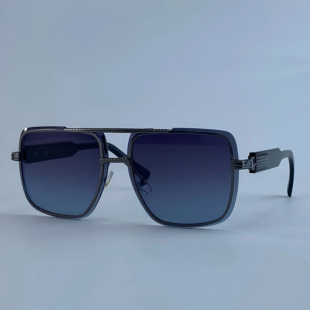 Oversized Square Steampunk Sunglasses for Men