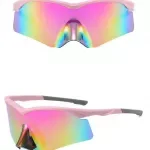 Oversized One-Piece Sports Sunglasses for Women - Windproof Cycling Goggles UV400