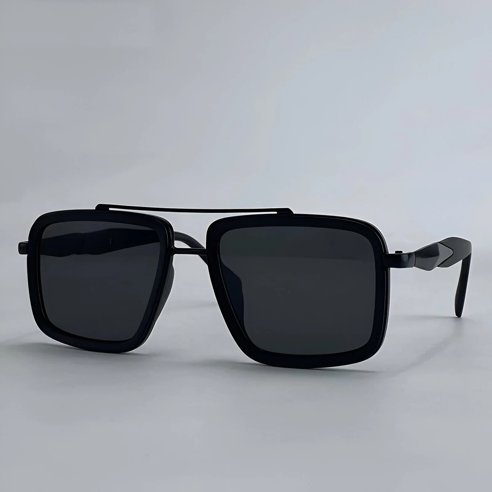 Polarized Square Steampunk Sunglasses for Women with UV400 Protection