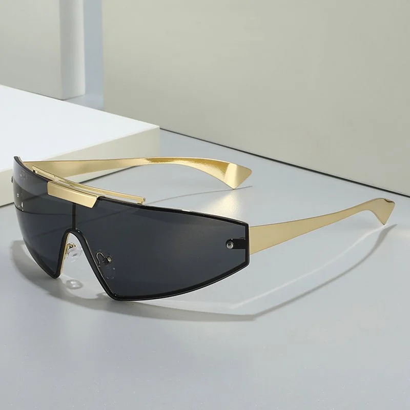 Retro Cat Eye Gradient Mirror Sunglasses with UV400 Protection for Women