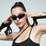 Y2K Oval Sports Sunglasses with UV400 Protection – Retro Cat Eye Shades