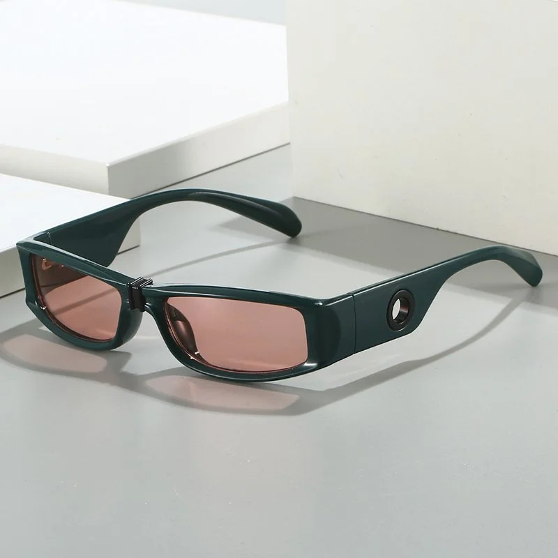 Retro Rectangle Y2K Sunglasses UV400 Vintage Outdoor Sports Shades