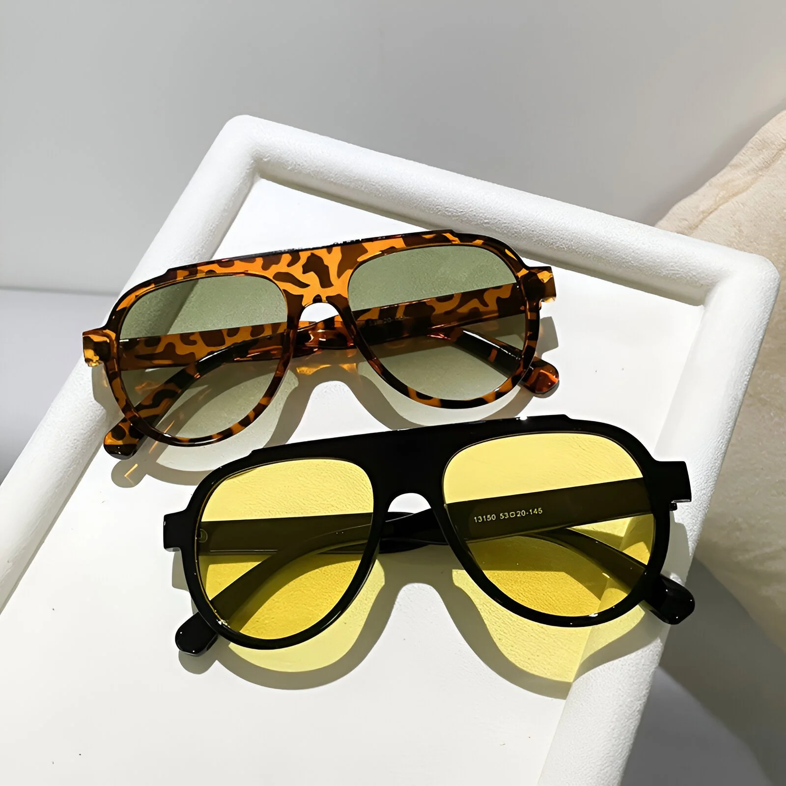 Retro Oversized Pilot Sunglasses for Men – Gradient UV400 Trendy Shades