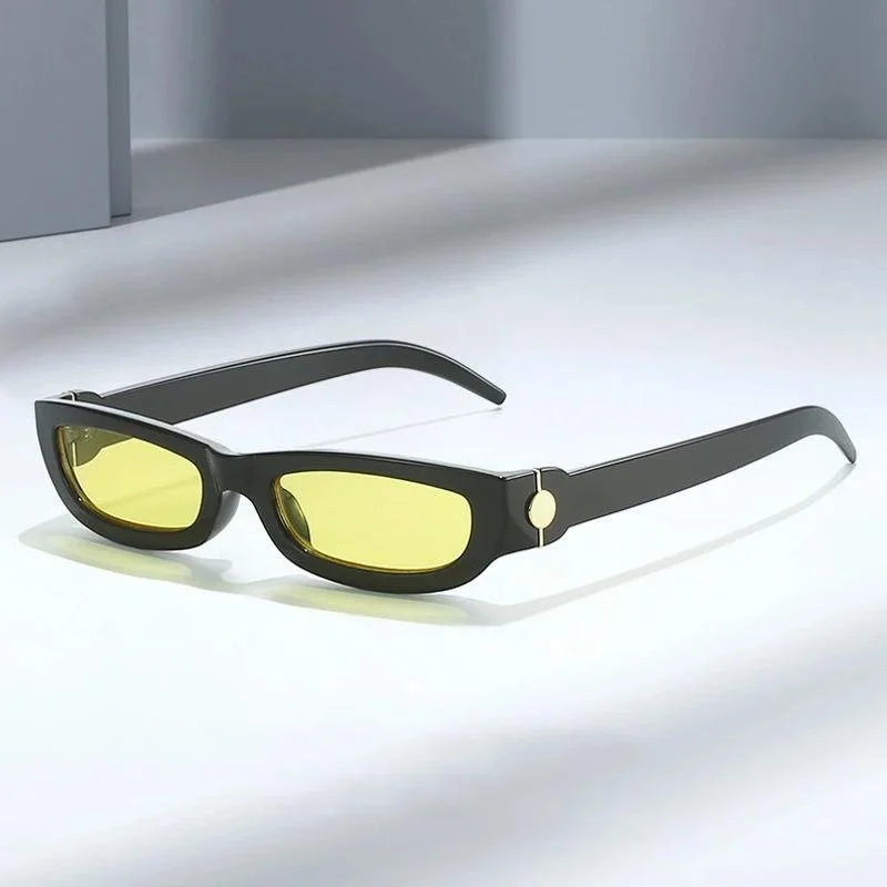Women’s Retro Small Narrow Rectangle Sunglasses