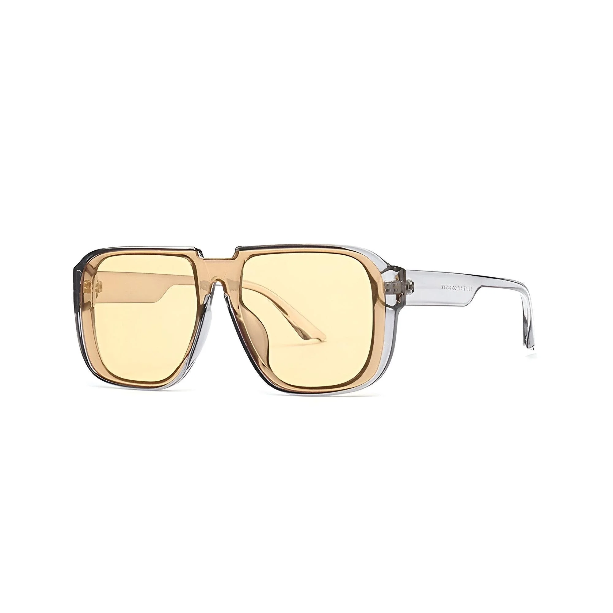 Retro Square Flat Top Sunglasses for Men and Women – UV400 Mirror Shades