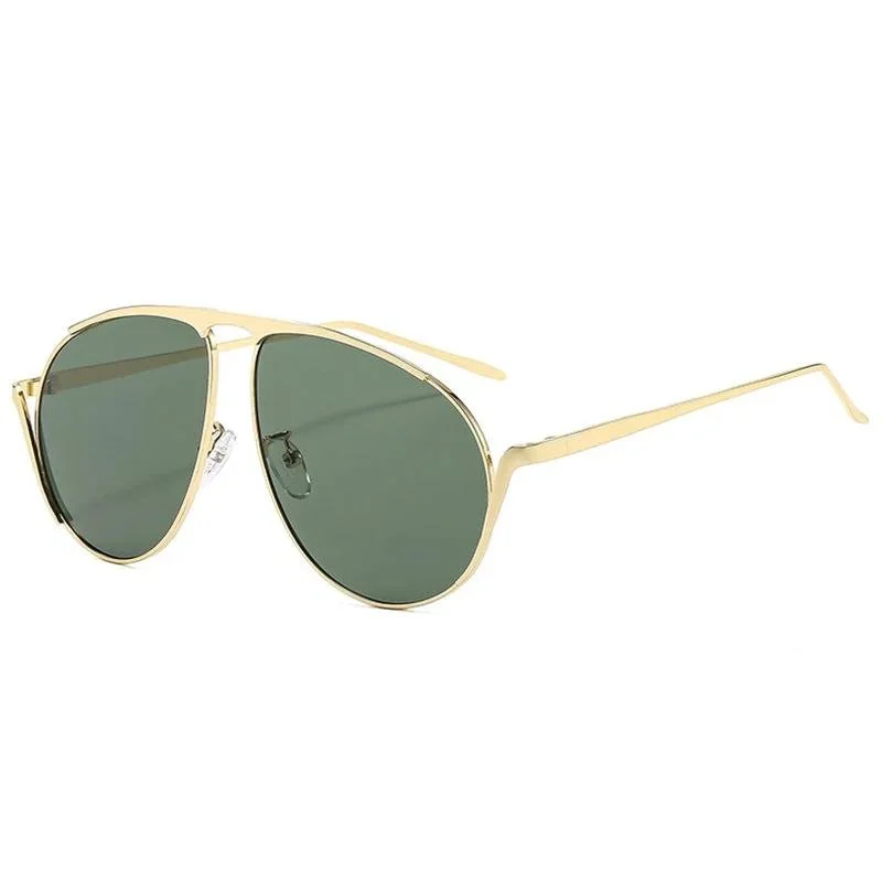 Retro Pilot Oversized Sunglasses UV400 Protection for Men and Women